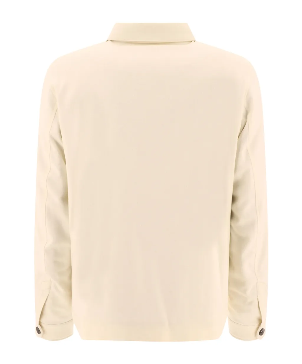 Herno Long Sleeved Buttoned Shirt Jacket