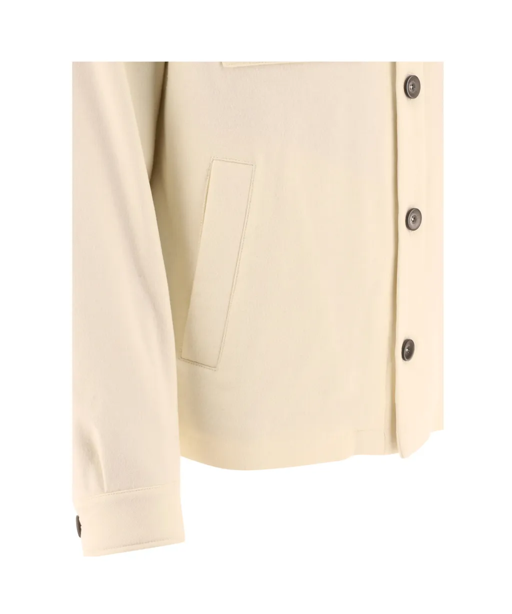 Herno Long Sleeved Buttoned Shirt Jacket