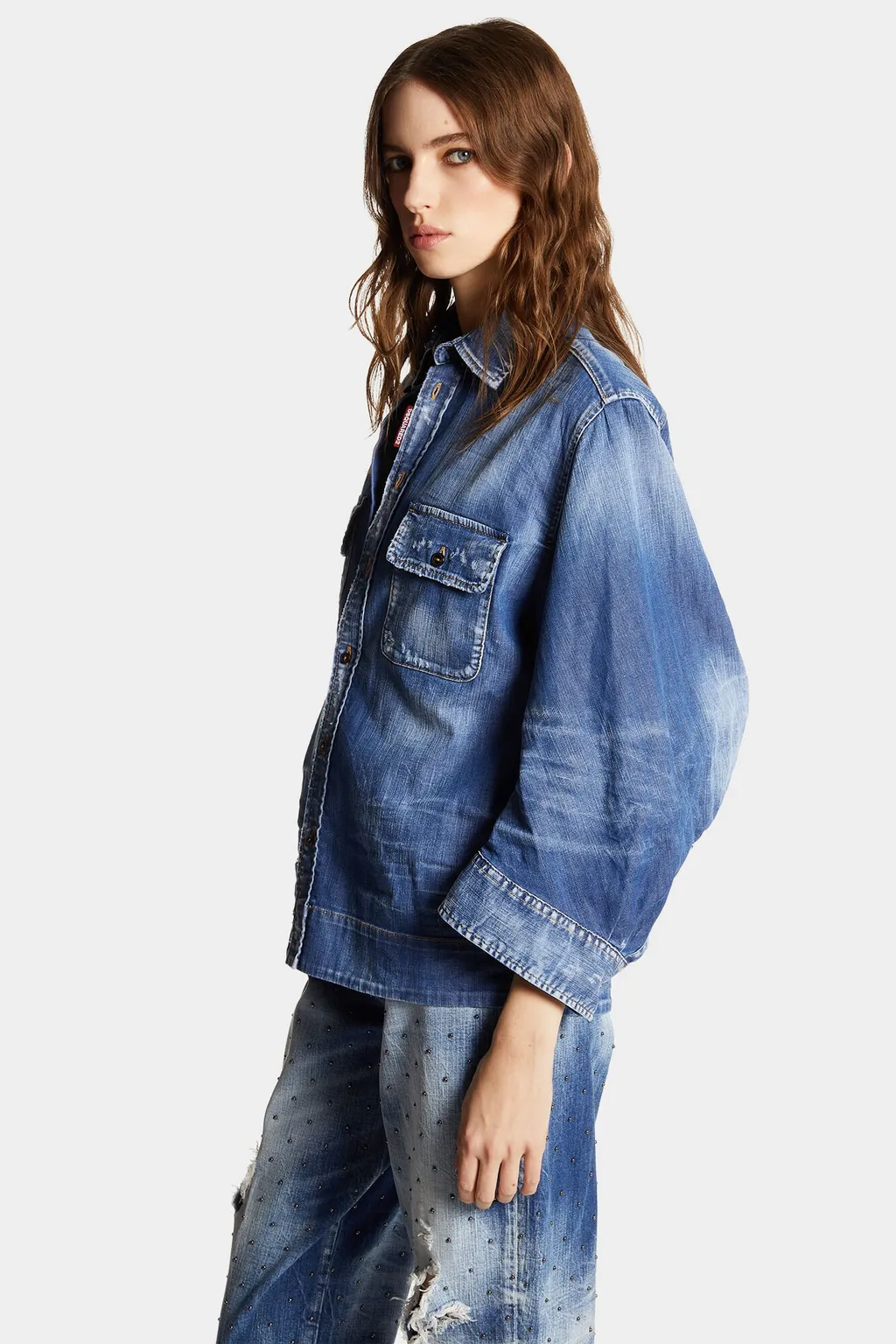 Dsquared2 Buttoned Denim Shirt
