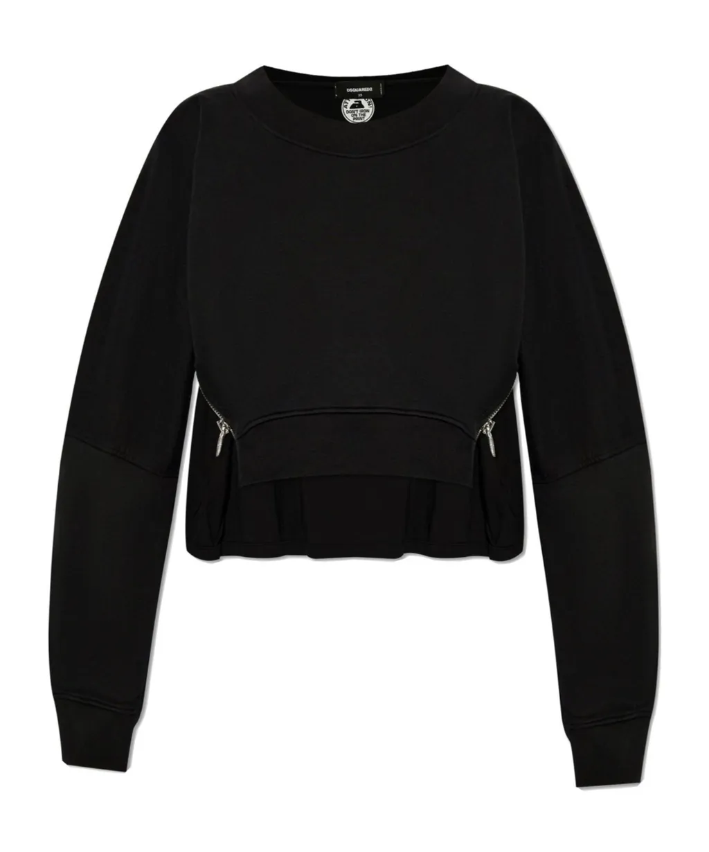 Dsquared2 Zip Detailed Sweatshirt