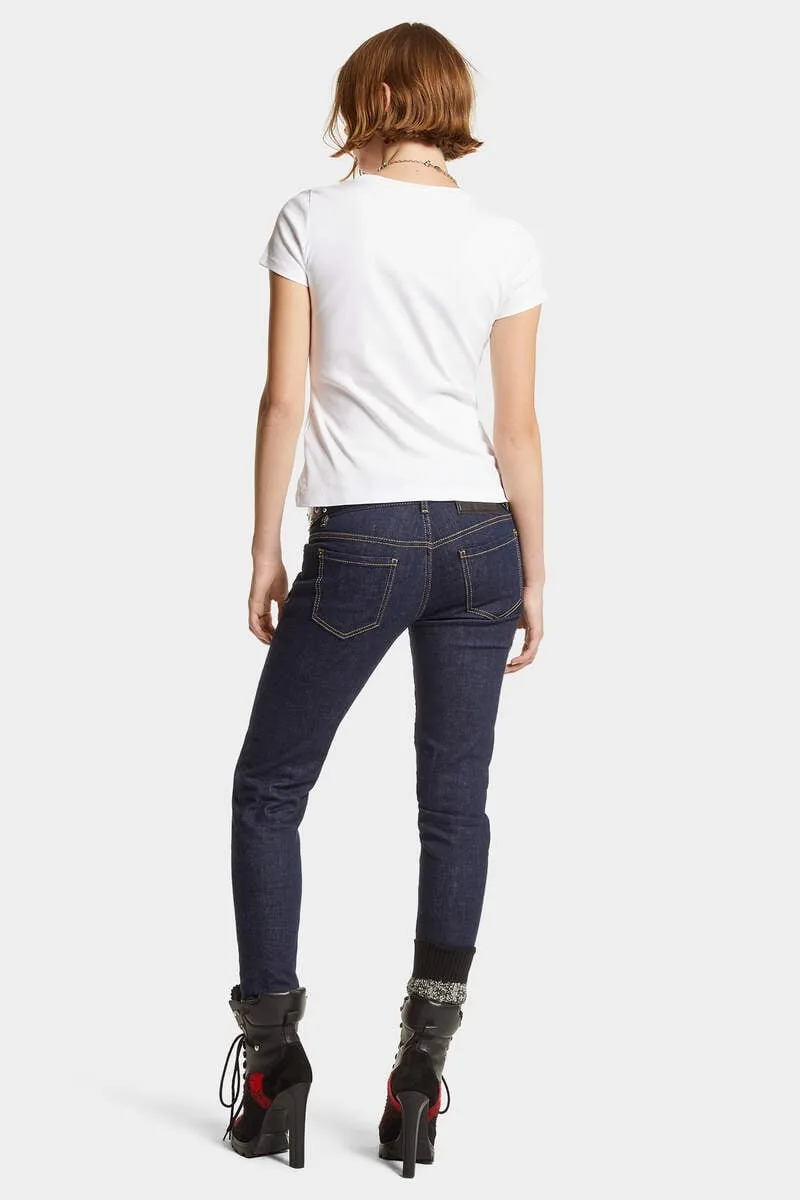 Dsquared2 Logo-Patch Jennifer Jeans