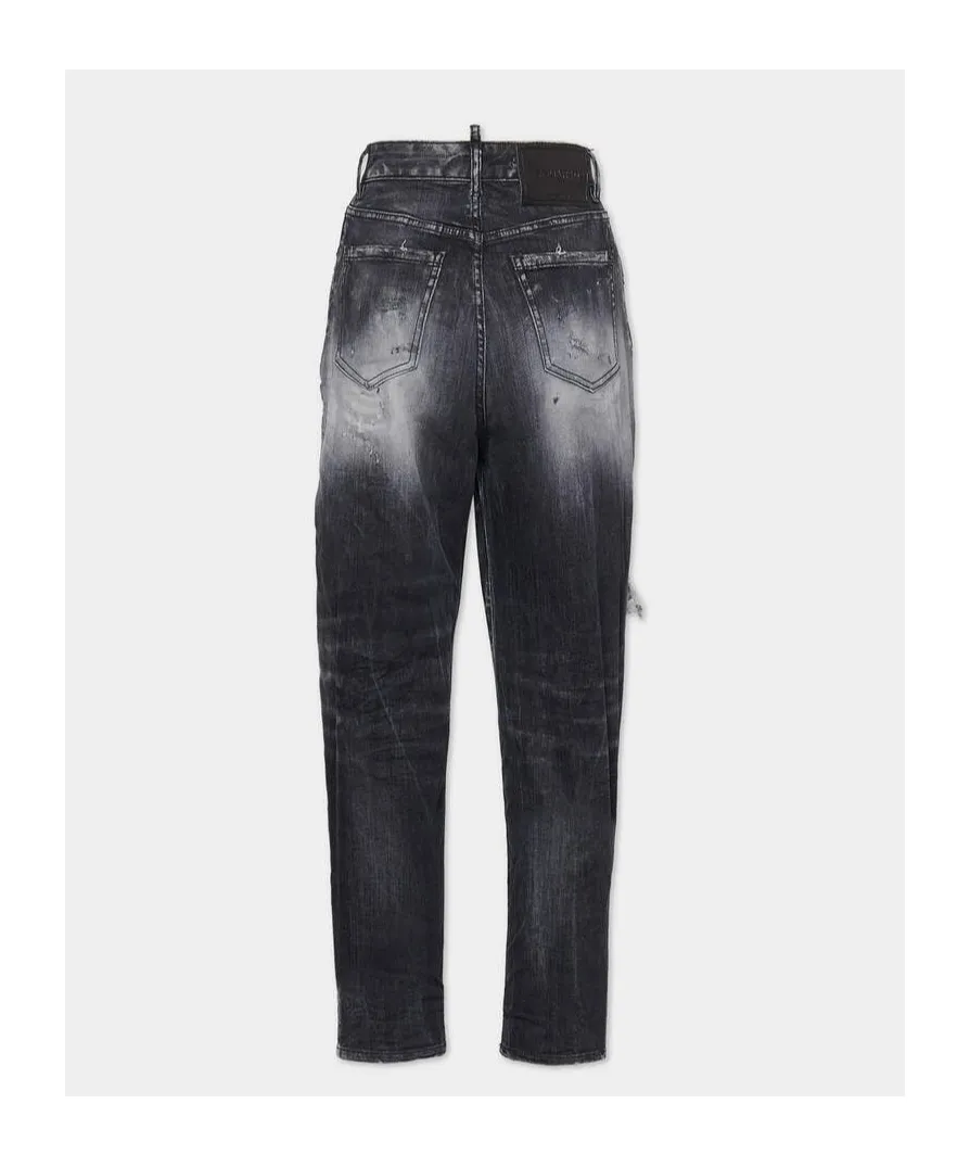 Dsquared2 Distressed Straight-Leg Jeans