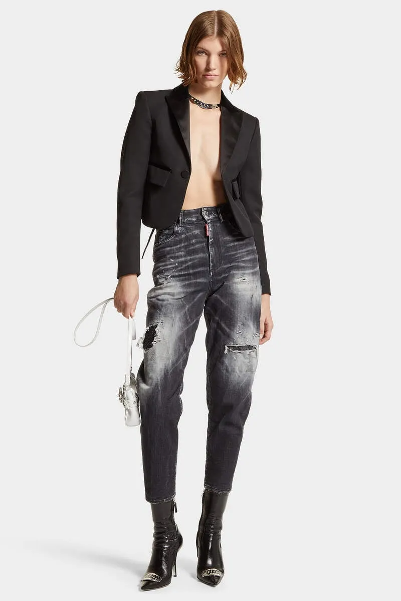 Dsquared2 Distressed Straight-Leg Jeans