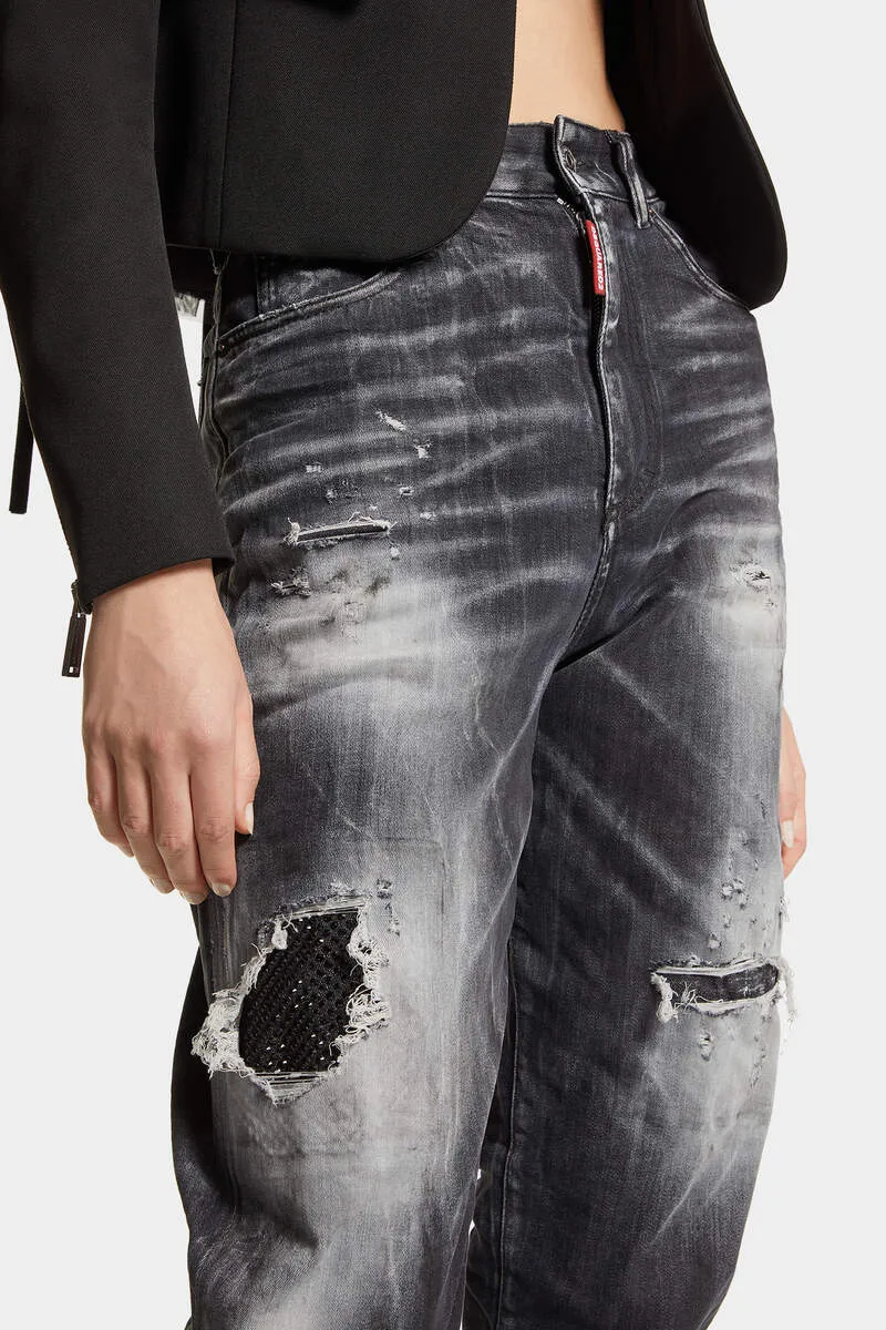 Dsquared2 Distressed Straight-Leg Jeans