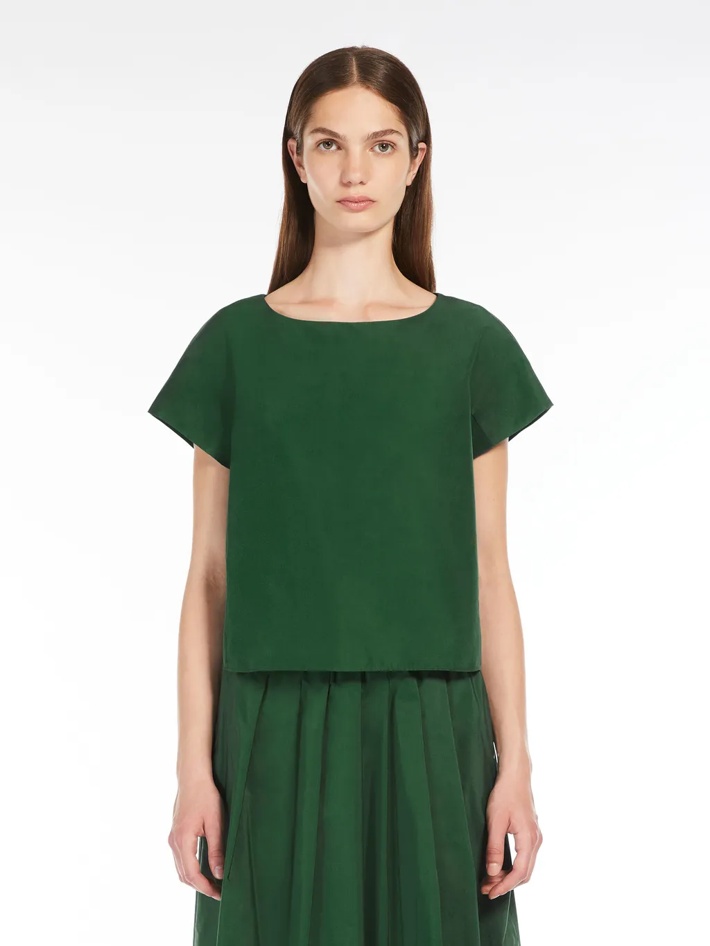 Open-Necked Black Shirt