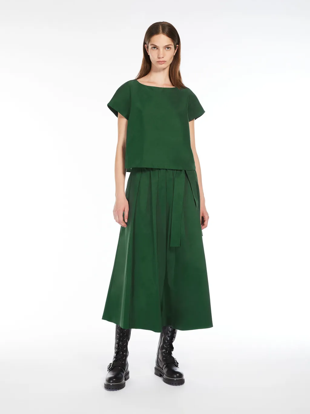 Open-Necked Black Shirt