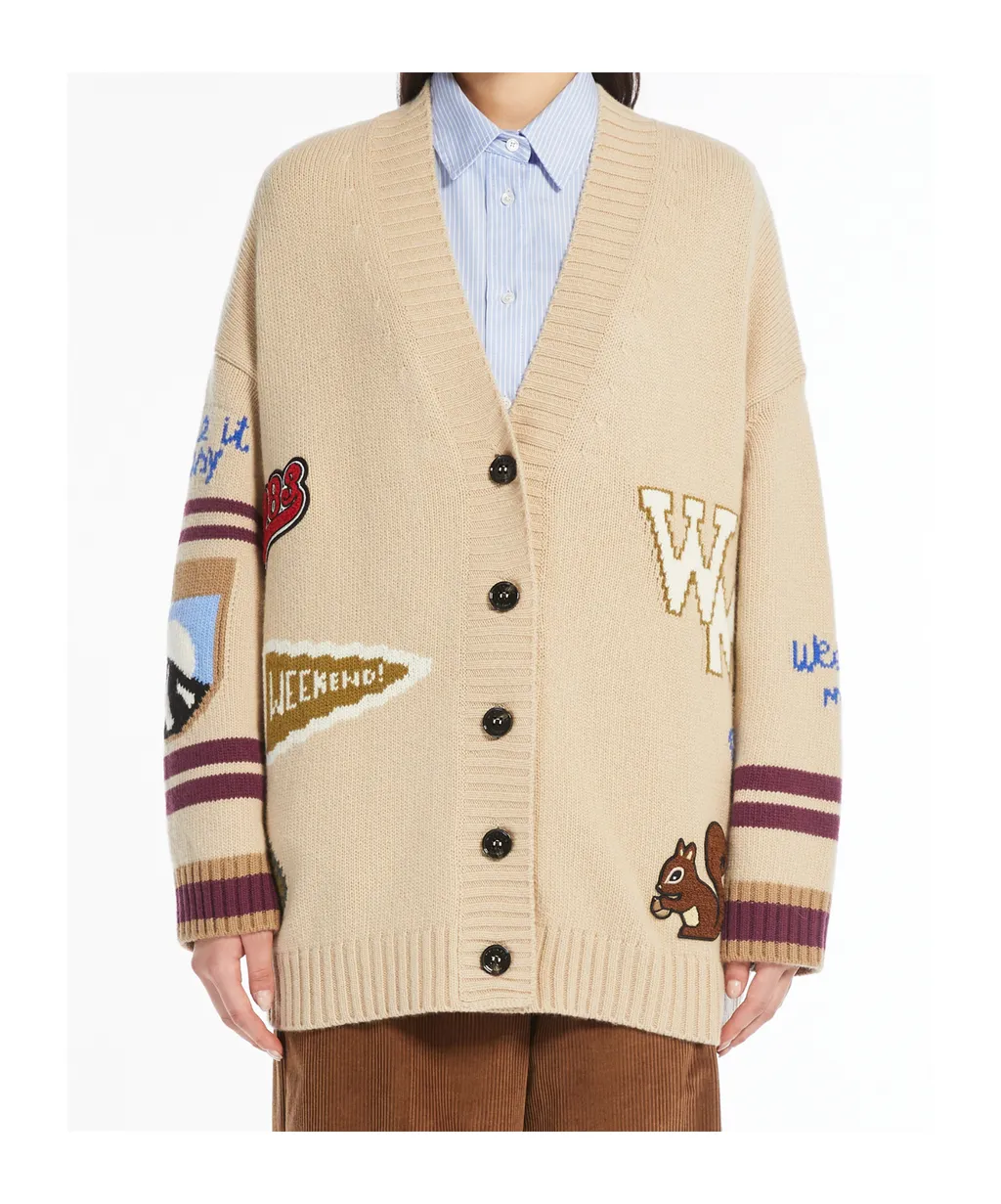 Weekend Max Mara Buttoned V-Neck Cardigan