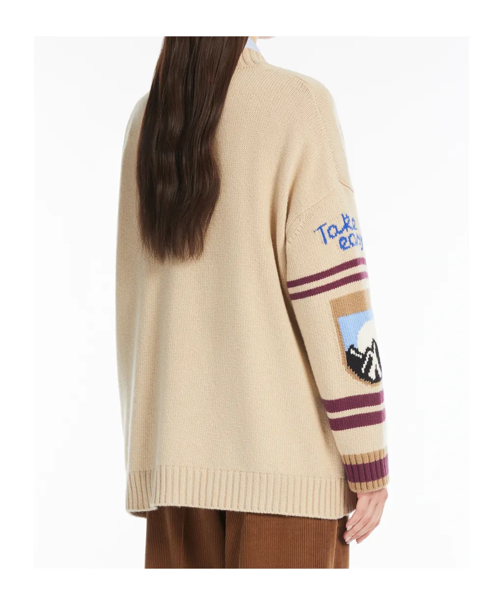 Weekend Max Mara Buttoned V-Neck Cardigan