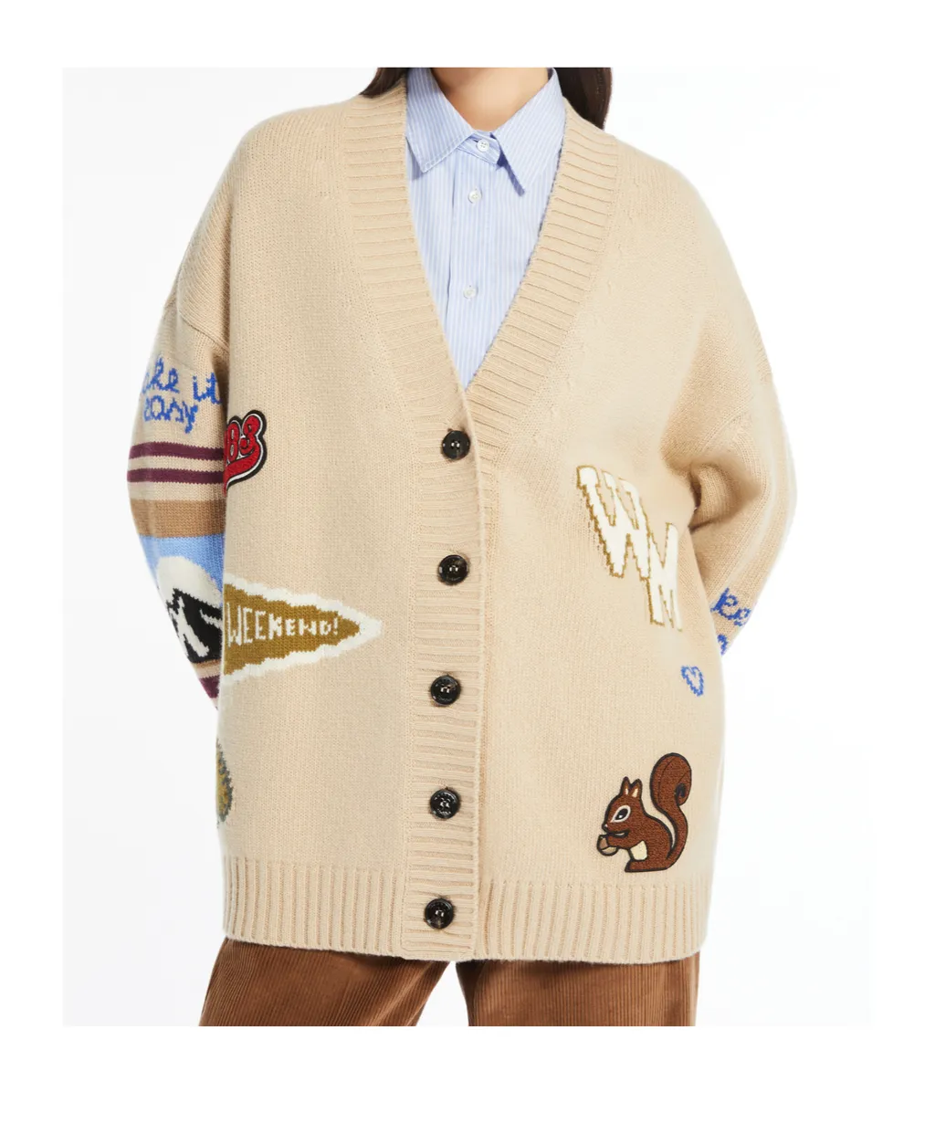 Weekend Max Mara Buttoned V-Neck Cardigan