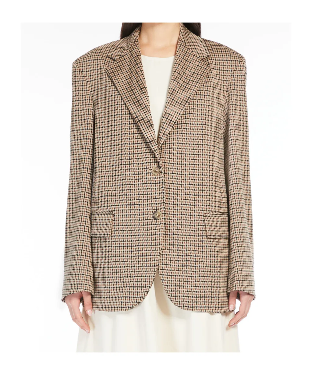 Max Mara Weekend Veletta Jacquard Single-Breasted Blazer