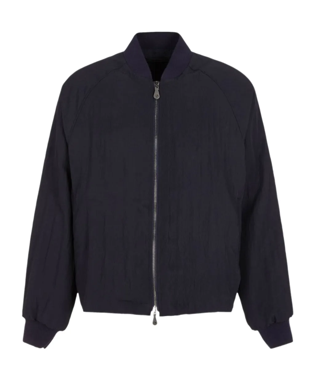 Zippered Pleated Casual Jacket