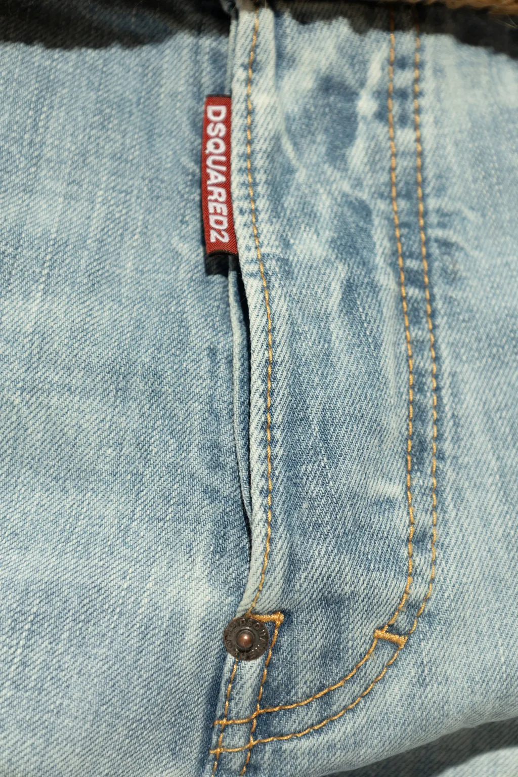 Dsquared2 Distressed Straight-Leg Jeans