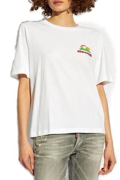 Dsquared2 Logo-Printed Crewneck T-Shirt