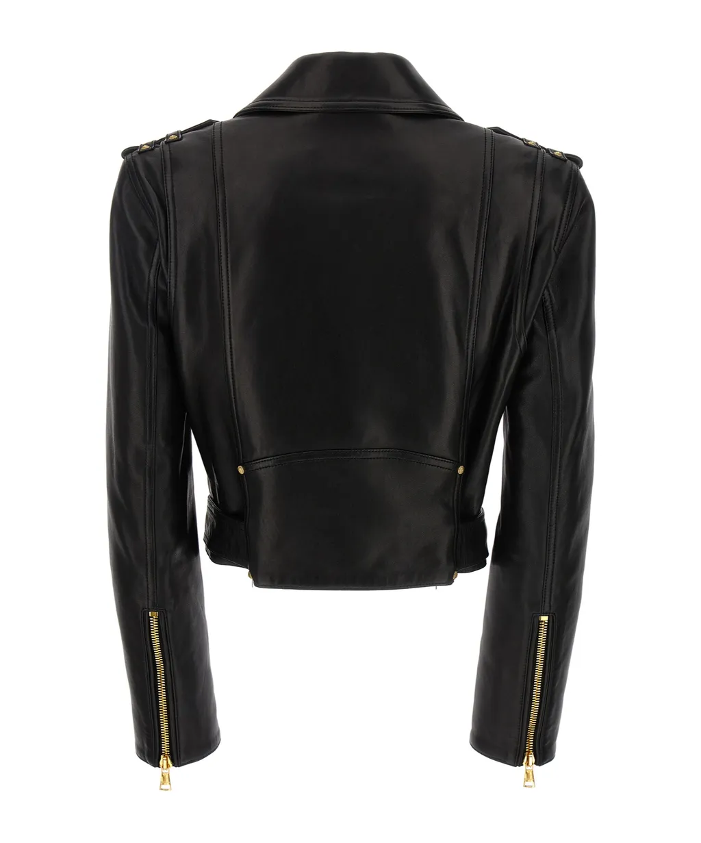 Balmain Biker Belted Jacket