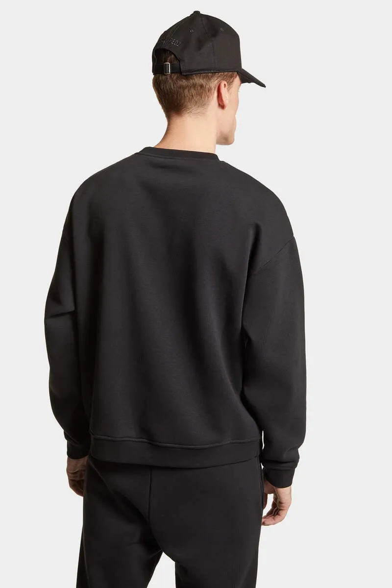 Dsquared2 Logo Patch Crewneck Sweatshirt