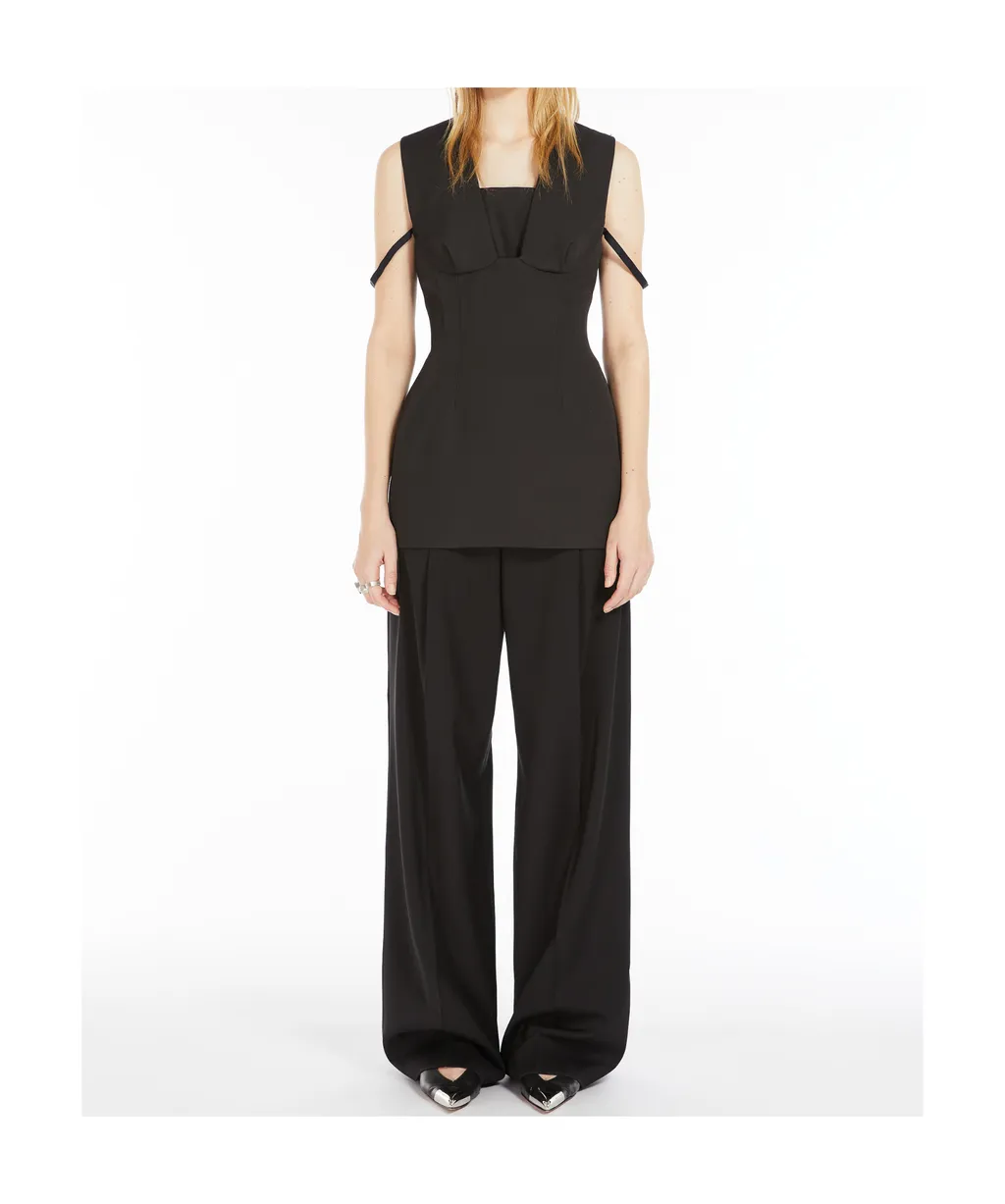Corset-Style Sleeveless Top