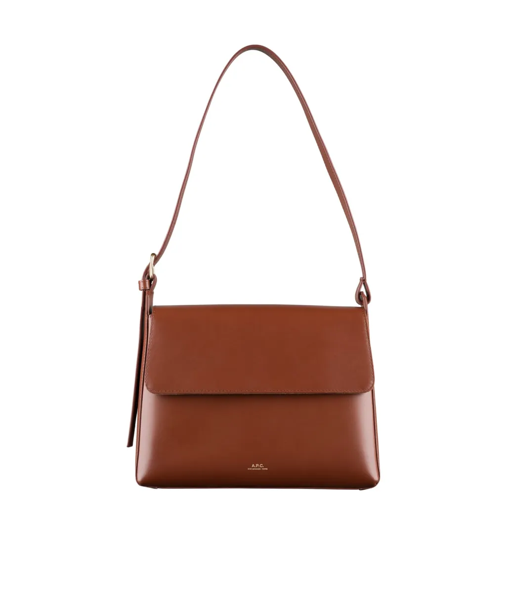 A.P.C. Virginie Logo Printed Shoulder Bag