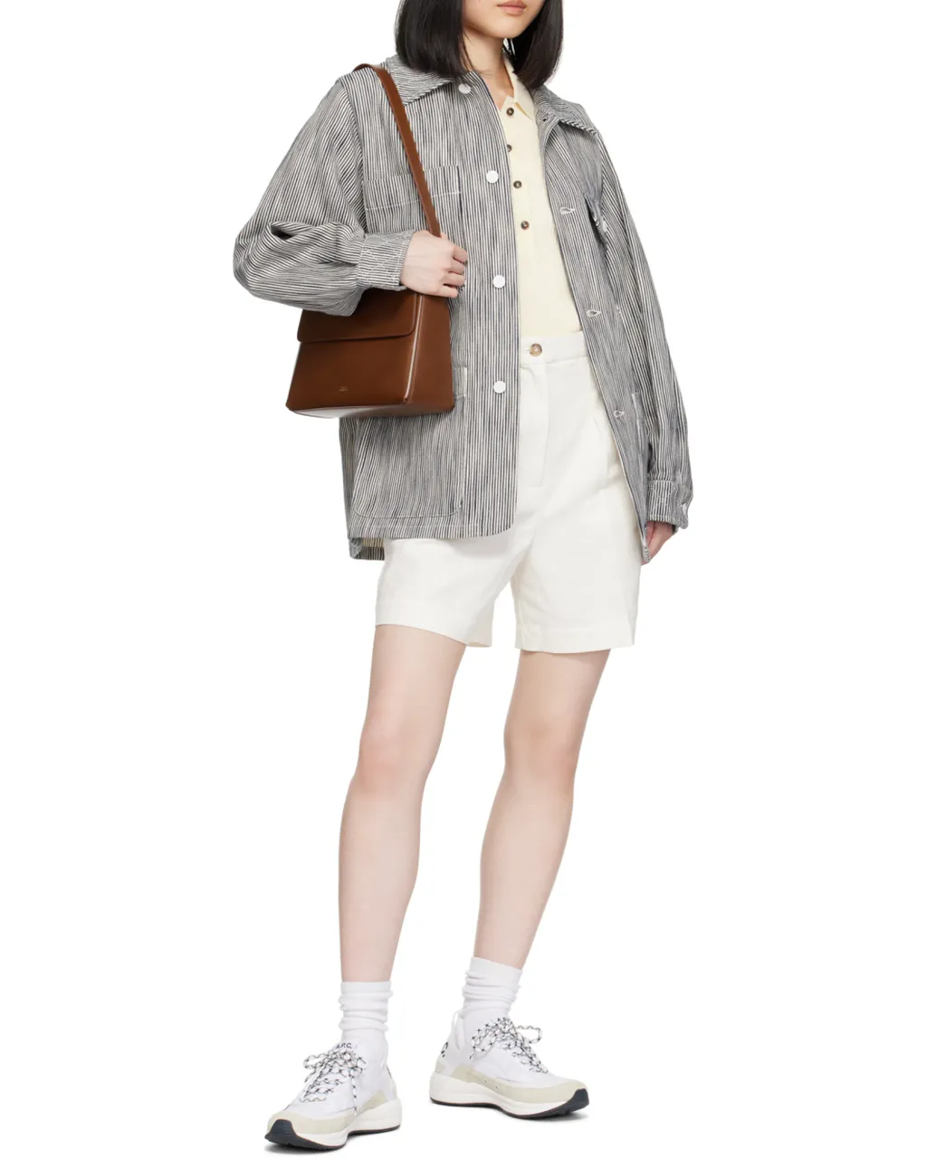 A.P.C. Virginie Logo Printed Shoulder Bag