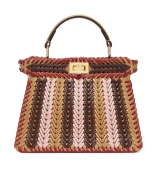 Fendi Peekaboo Iseeu Braided Tote Bag