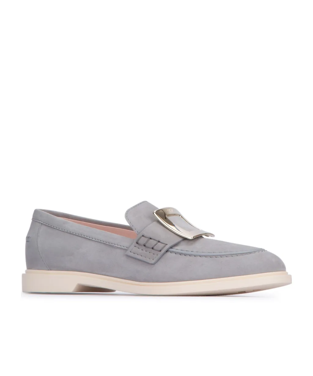 Roger Vivier Buckle Detailed Round Toe Loafers