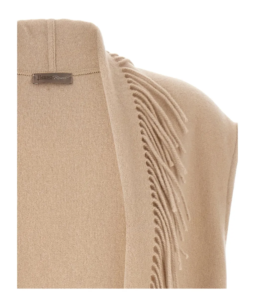 Herno Fringed Detailed Coat