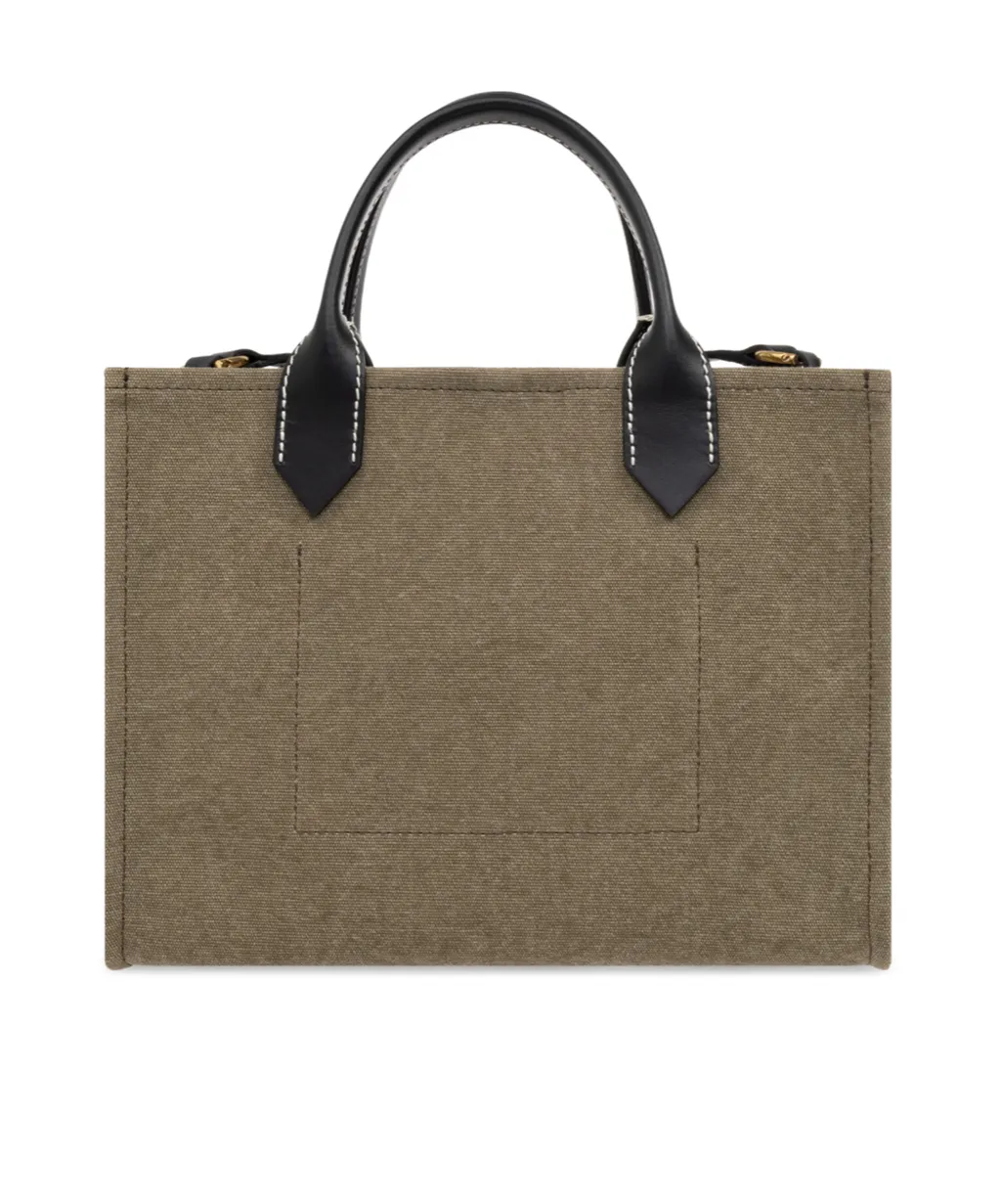 Balmain Logo Detailed Top Handle Bag