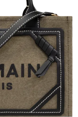 Balmain Logo Detailed Top Handle Bag