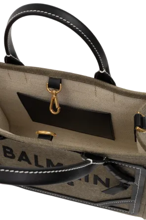 Balmain Logo Detailed Top Handle Bag