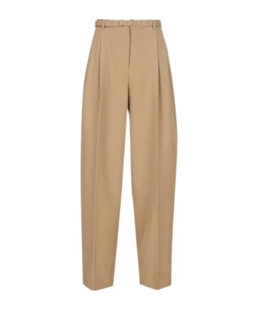 Jill Sander High-Waisted Belted Trousers