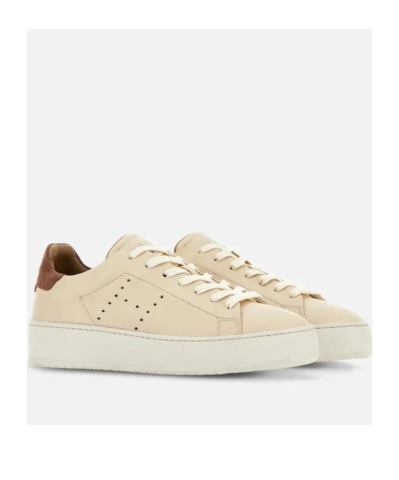 Hogan H672 Round Toe Lace-Up Sneakers
