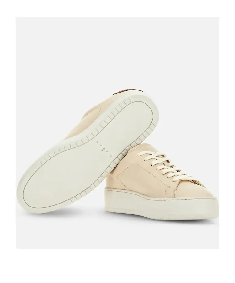 Hogan H672 Round Toe Lace-Up Sneakers