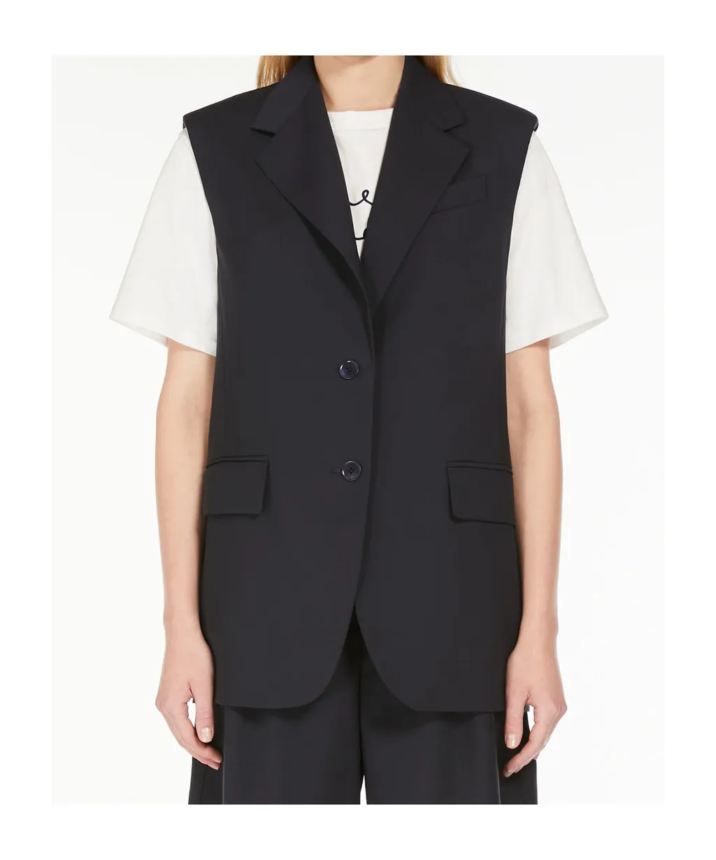 Weekend Max Mara Single-Breasted Sleeveless Gilet