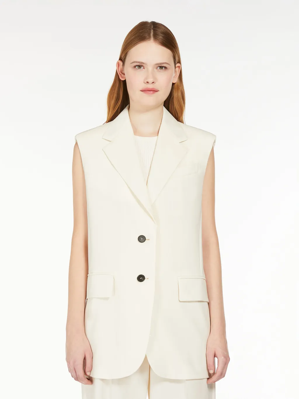 Weekend Max Mara Single-Breasted Sleeveless Gilet