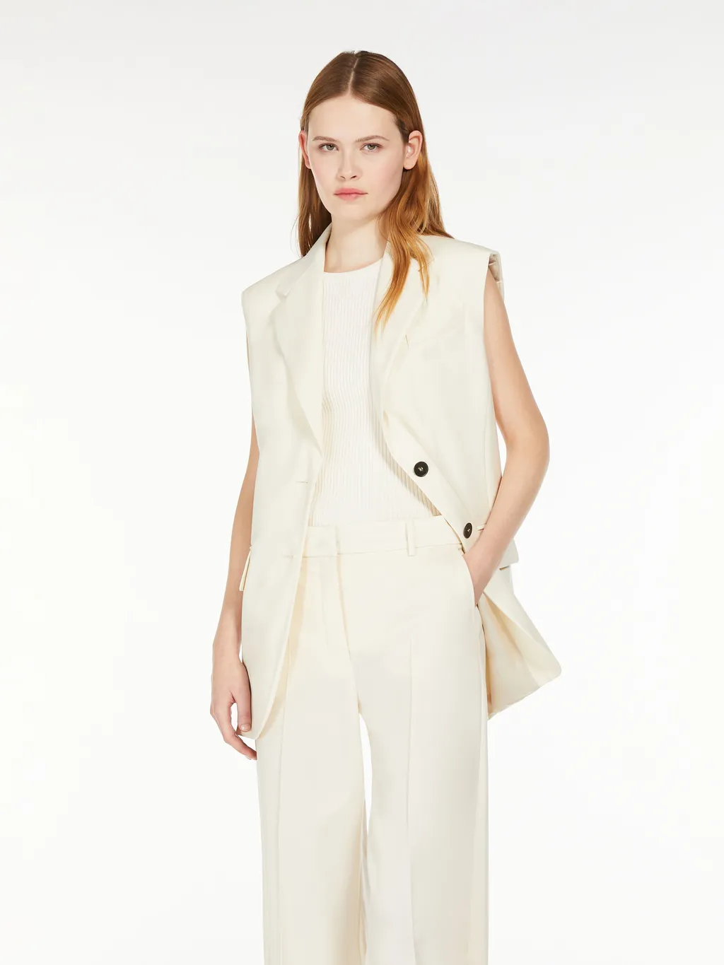 Weekend Max Mara Single-Breasted Sleeveless Gilet
