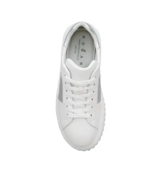 Hogan Round-Toe Lace-Up Sneakers