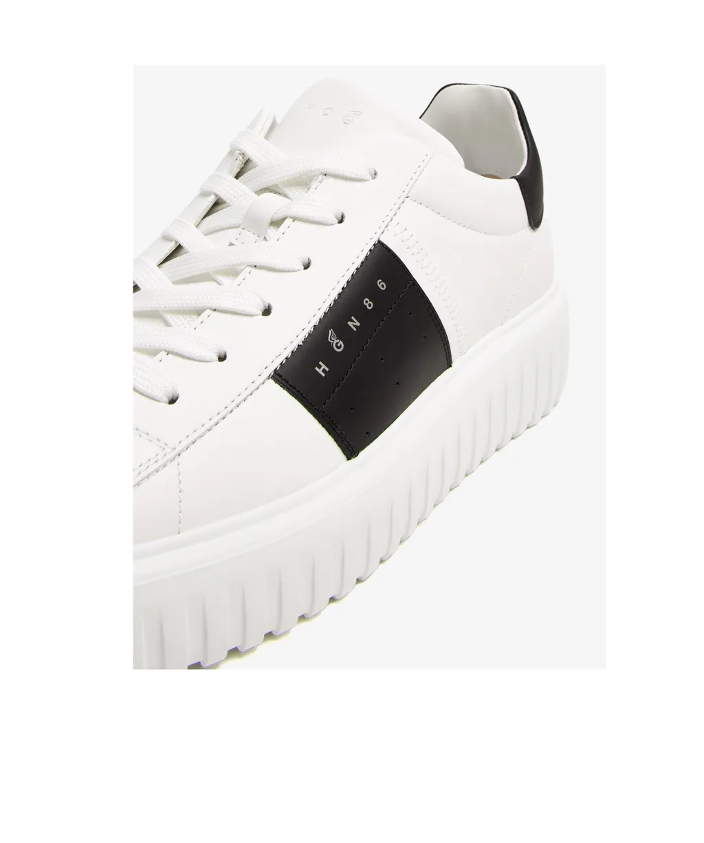 Hogan Round-Toe Lace-Up Sneakers