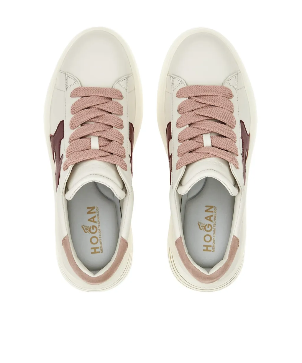 Hogan Rebel Logo Patch Lace-Up Sneakers