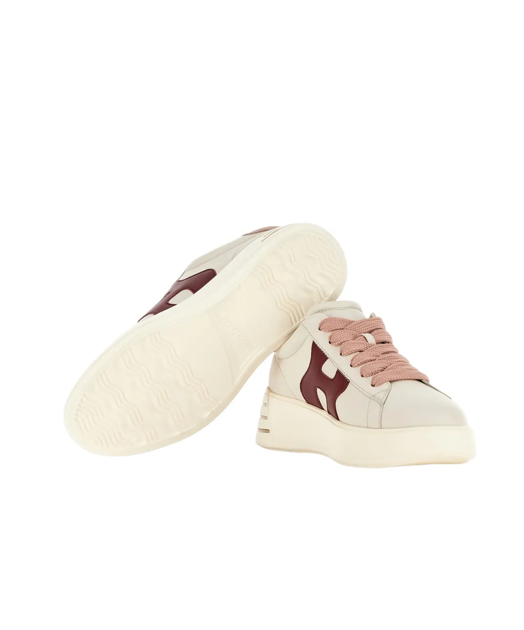 Hogan Rebel Logo Patch Lace-Up Sneakers
