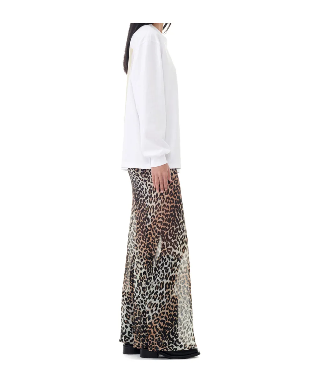 Ganni Logo Printed Crewneck Sweatshirt