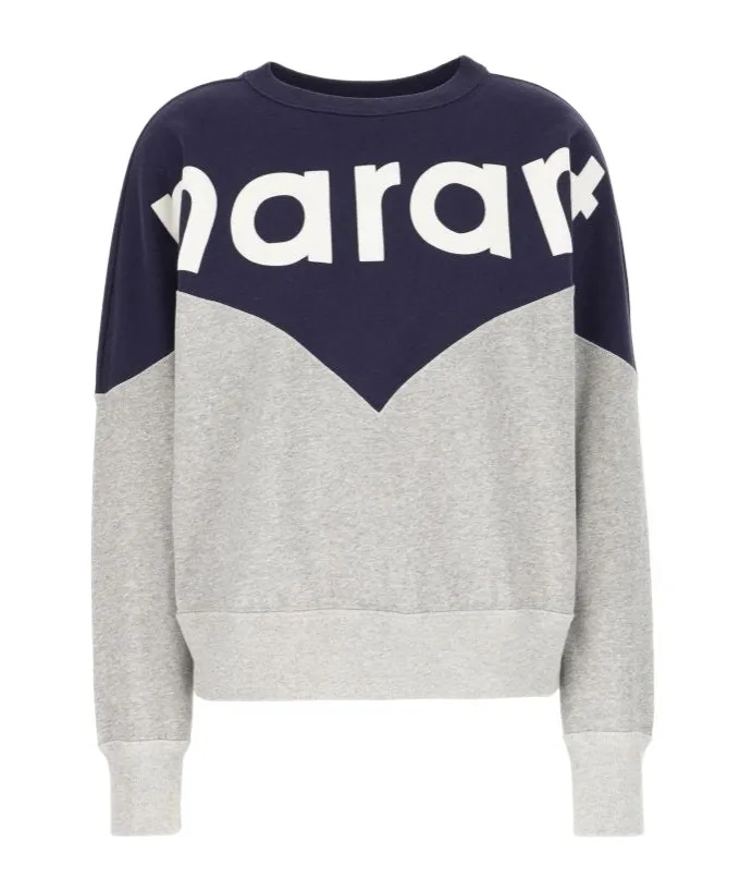 Isabel Marant ÉToile Houston Logo Printed Colourblock Sweatshirt
