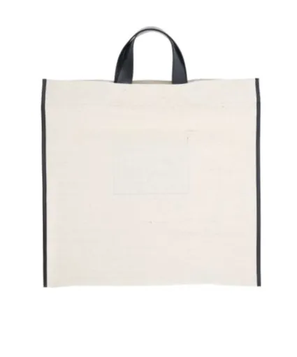 Jil Sander Logo Printed Top Handle Bag