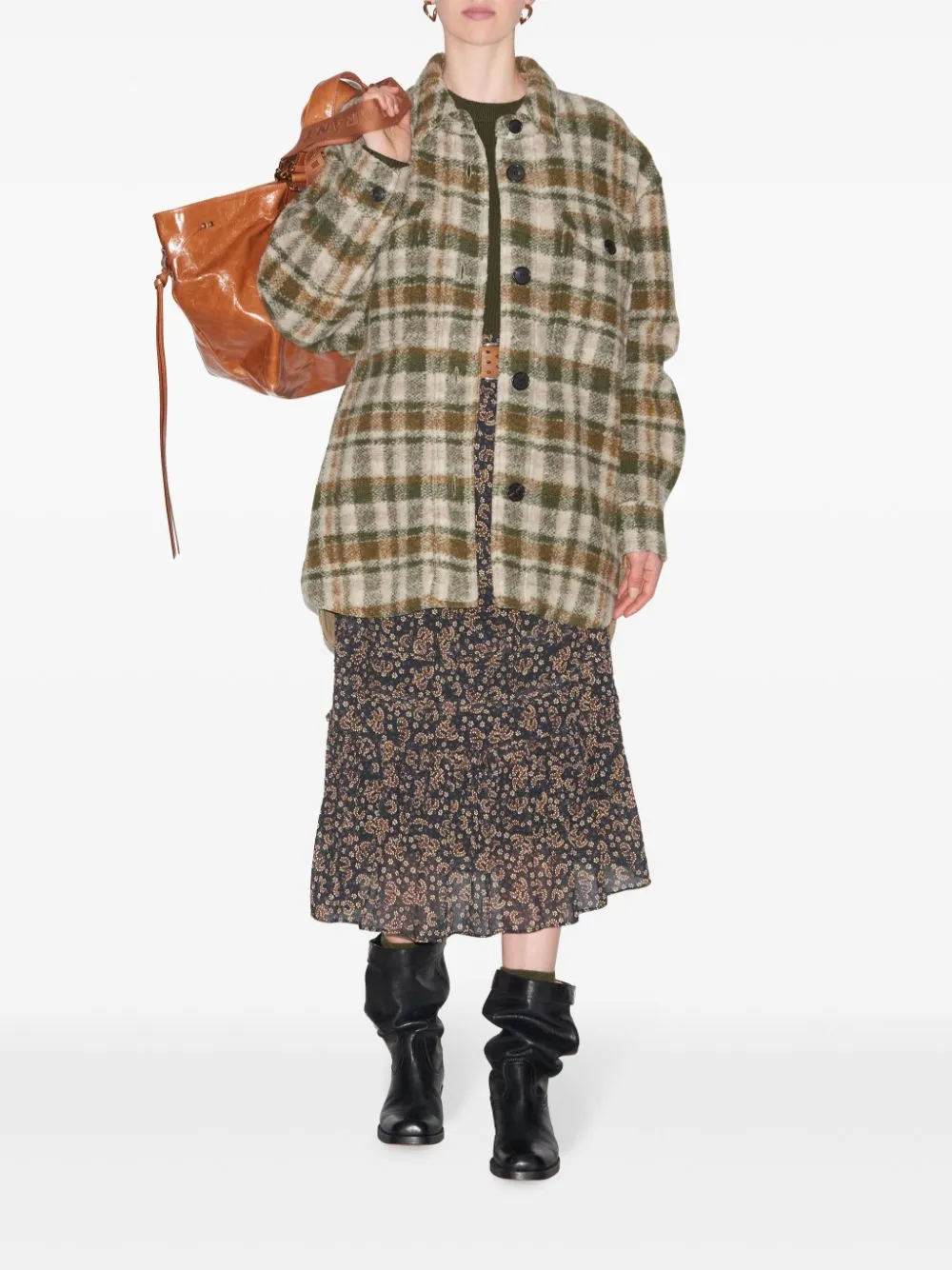Isabel Marant Toile Harveli Checked Shirt Jacket