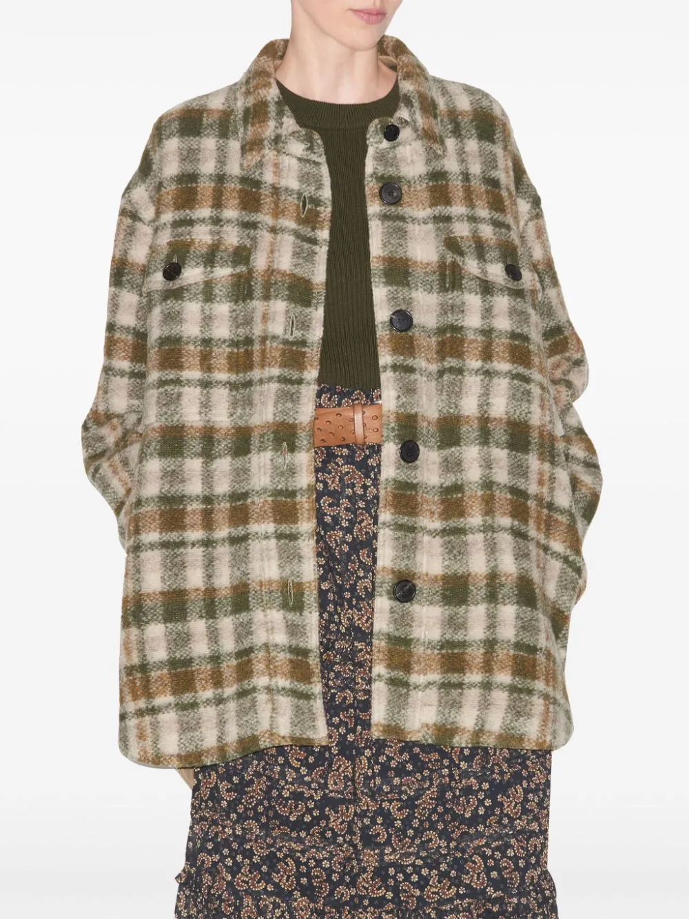 Isabel Marant Toile Harveli Checked Shirt Jacket