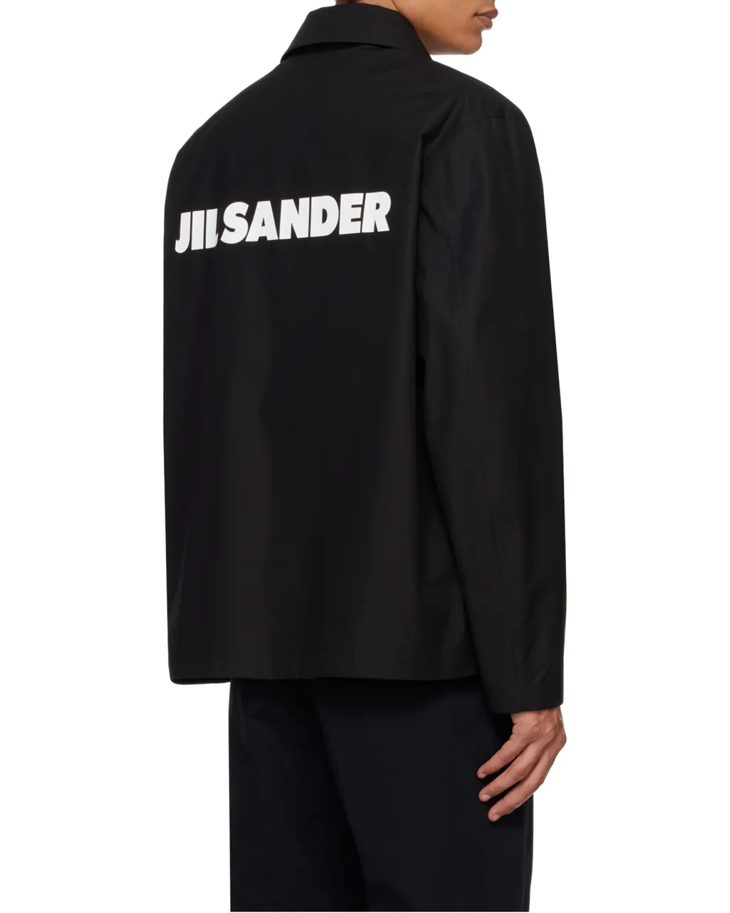 Jil Sander Logo Printed Button-Up Jacket