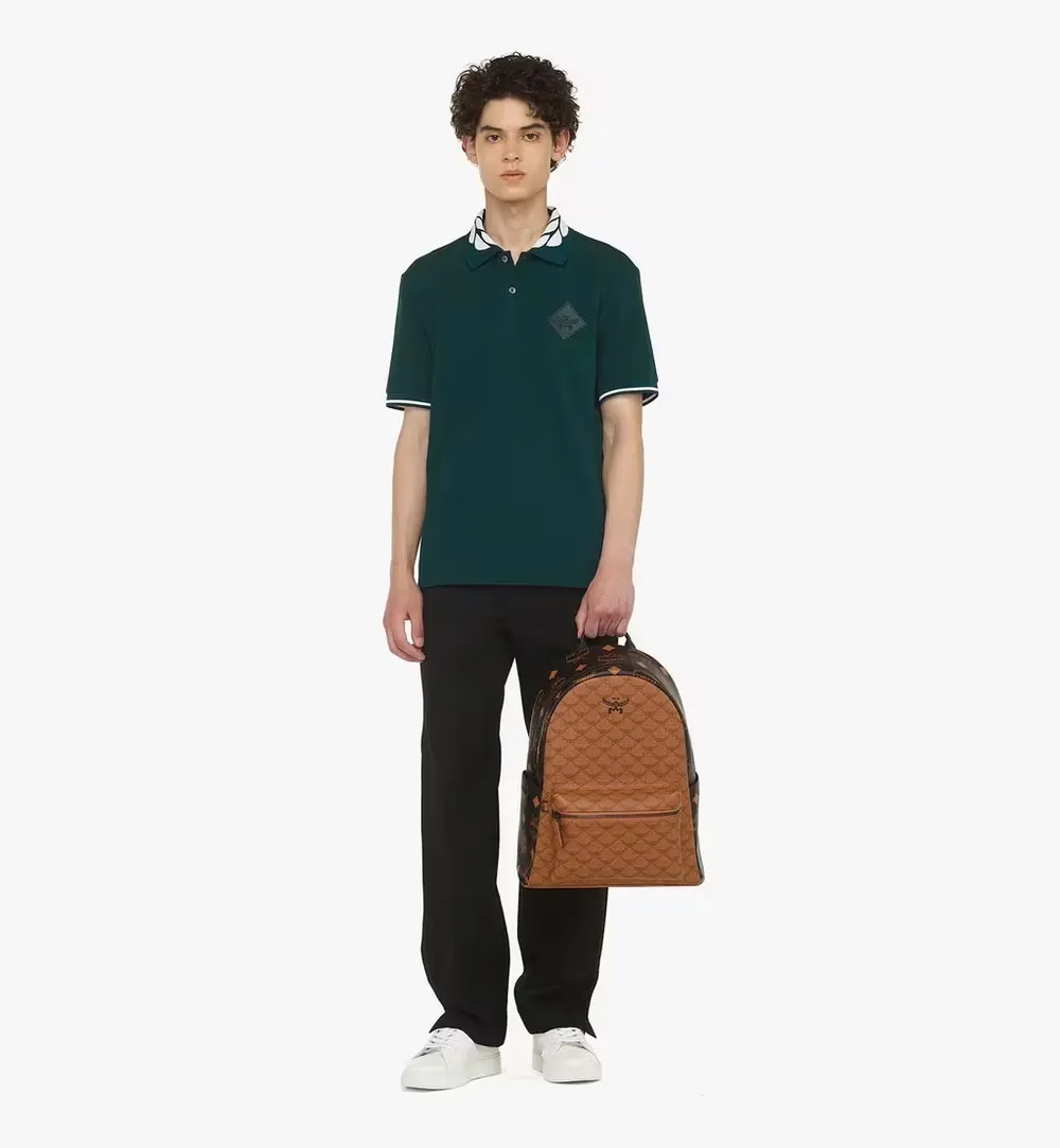 Mcm Zip-Up Backpack
