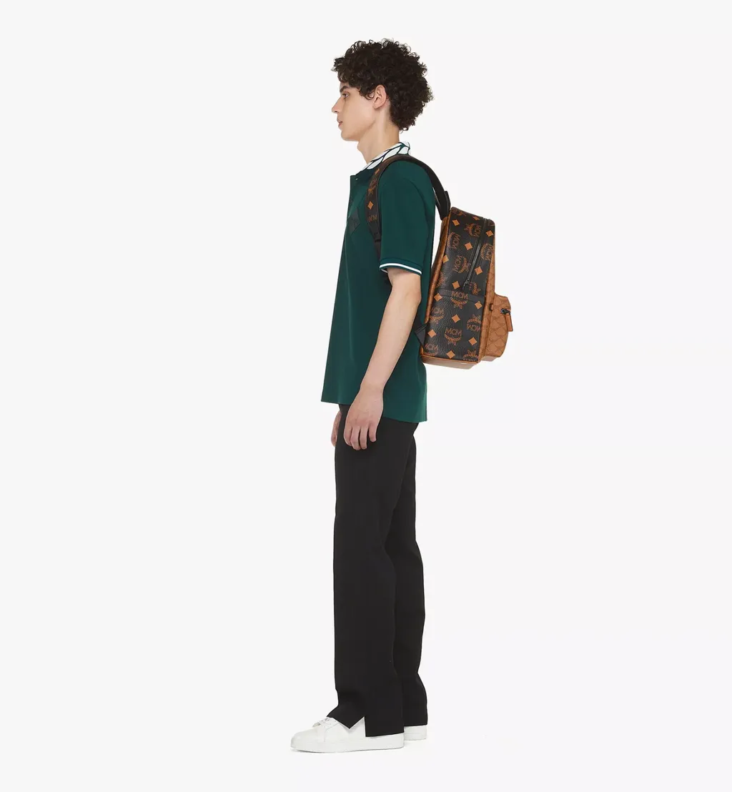 Mcm Zip-Up Backpack