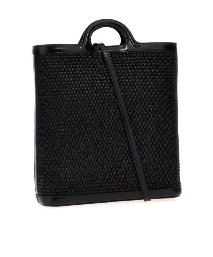 Marni Tropicalia Logo Embroidered Raffia Tote Bag