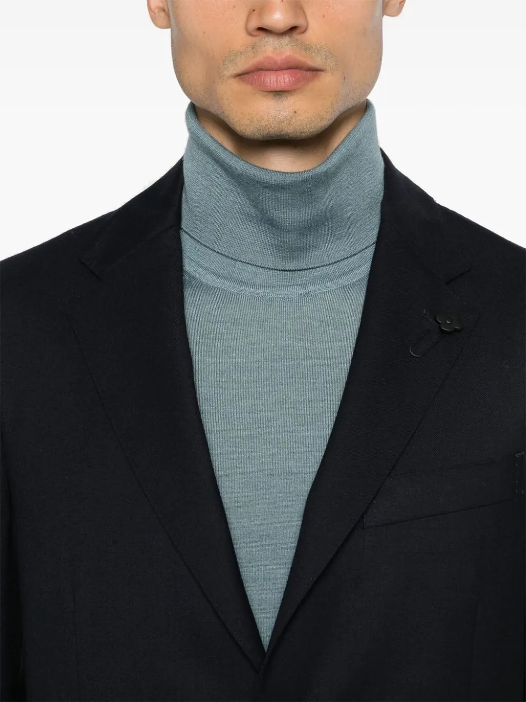 Brooch-Detail Blazer