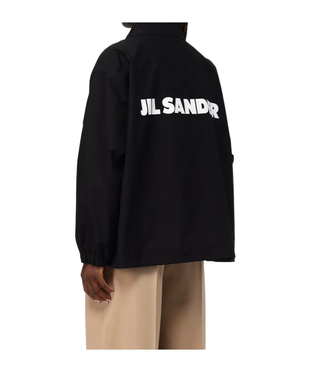 Jil Sander Logo-Printed Textured Jacket