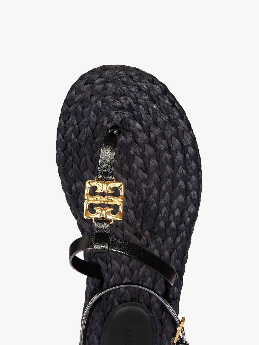 Givenchy 4G Plaque Raffia Sandals